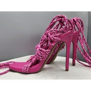 SandalsSteve Madden Pink Rope heels - Size 7 - Brand New!